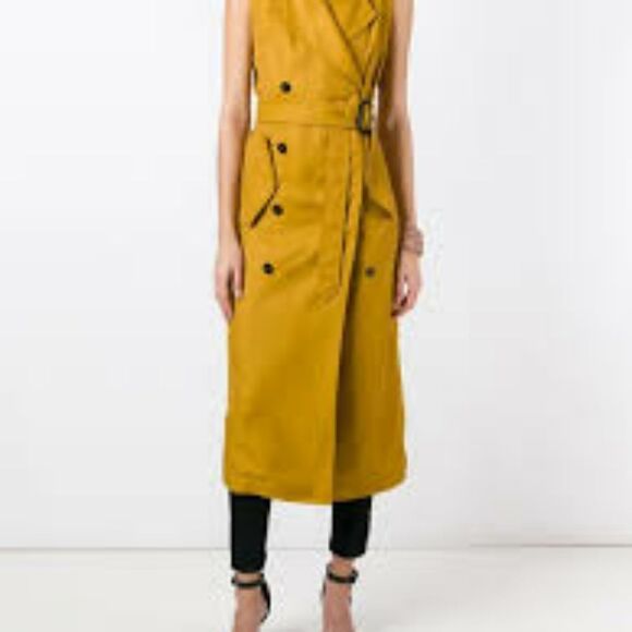 VTG double breasted sleeveless trench dress - Picture 11 of 12
